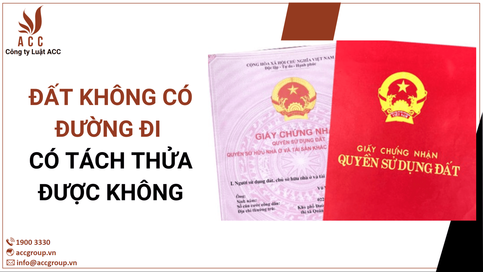 đất không có đường đi có tách thửa được không