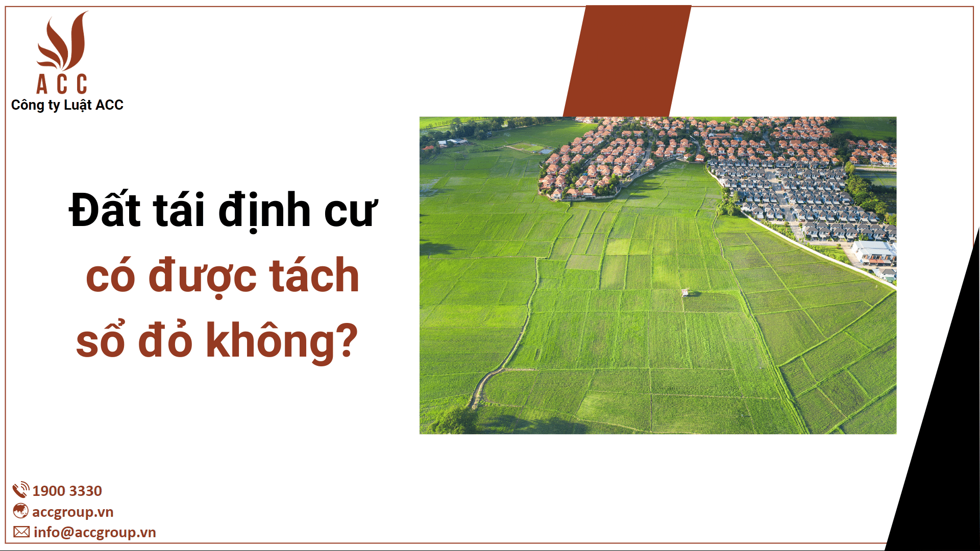 Đất tái định cư có được tách sổ đỏ không?