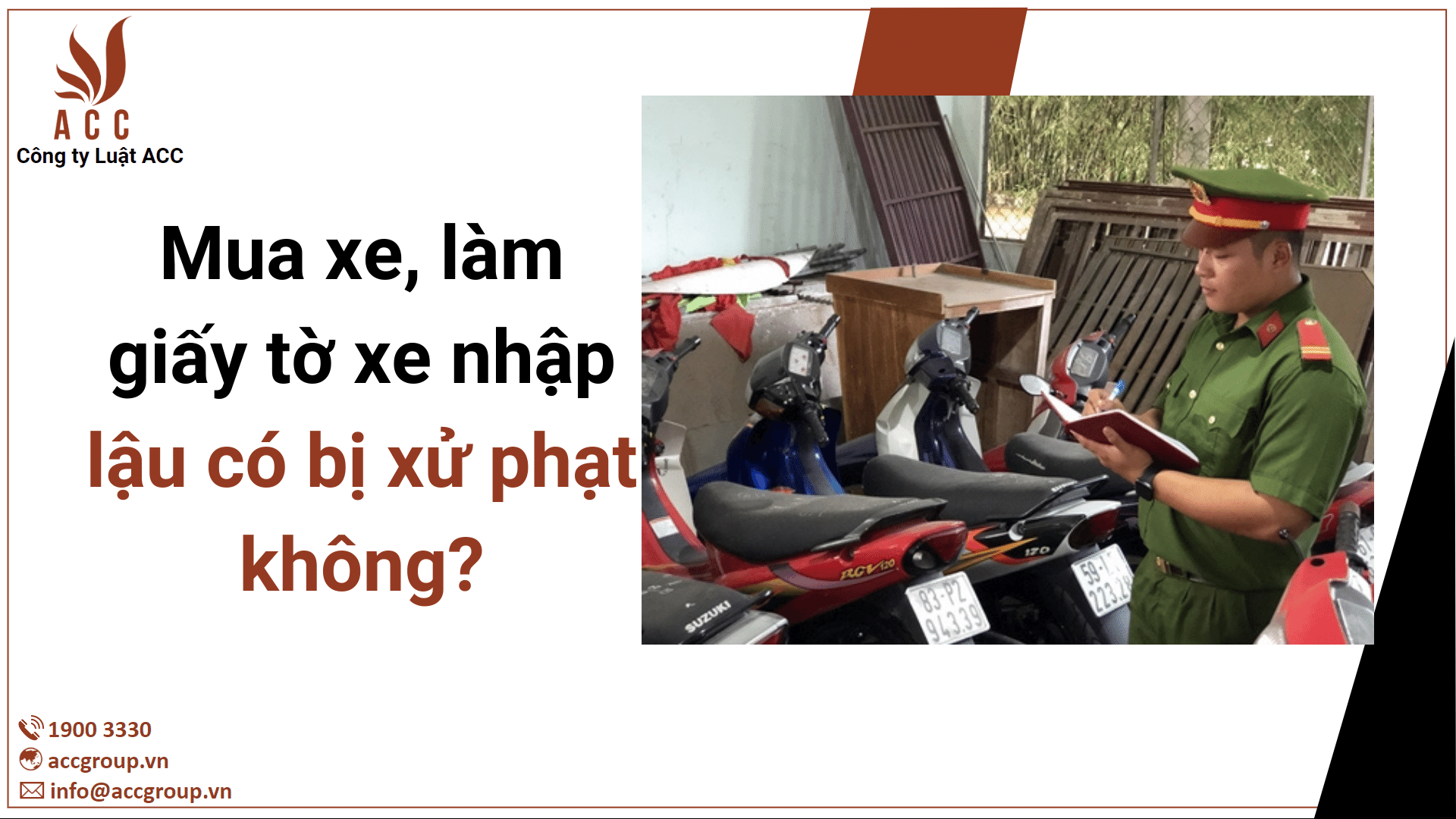 Mua xe, làm giấy tờ xe nhập lậu có bị xử phạt không?