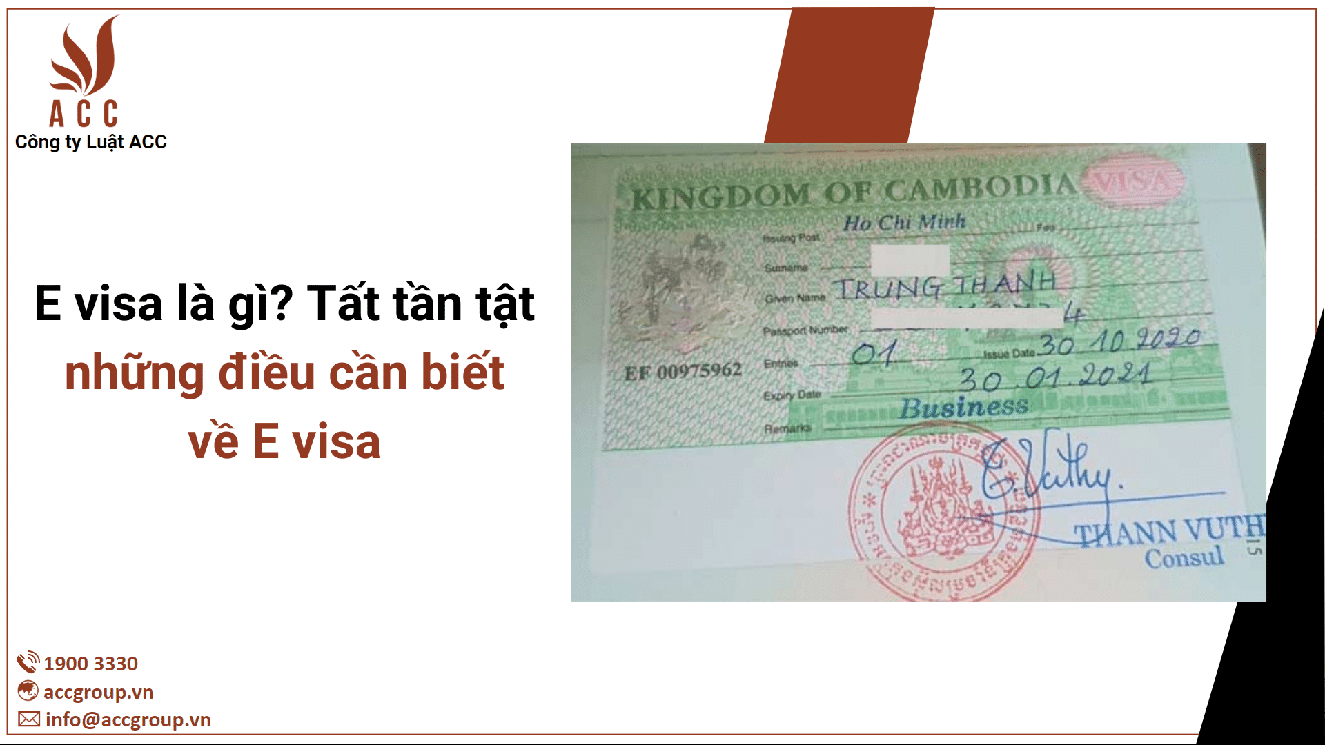 E visa là gì? Tất tần tật những điều cần biết về E visa