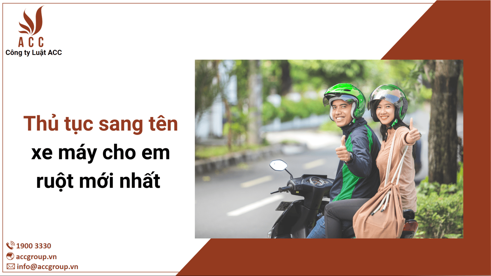 Thủ tục sang tên xe máy cho em ruột mới nhất