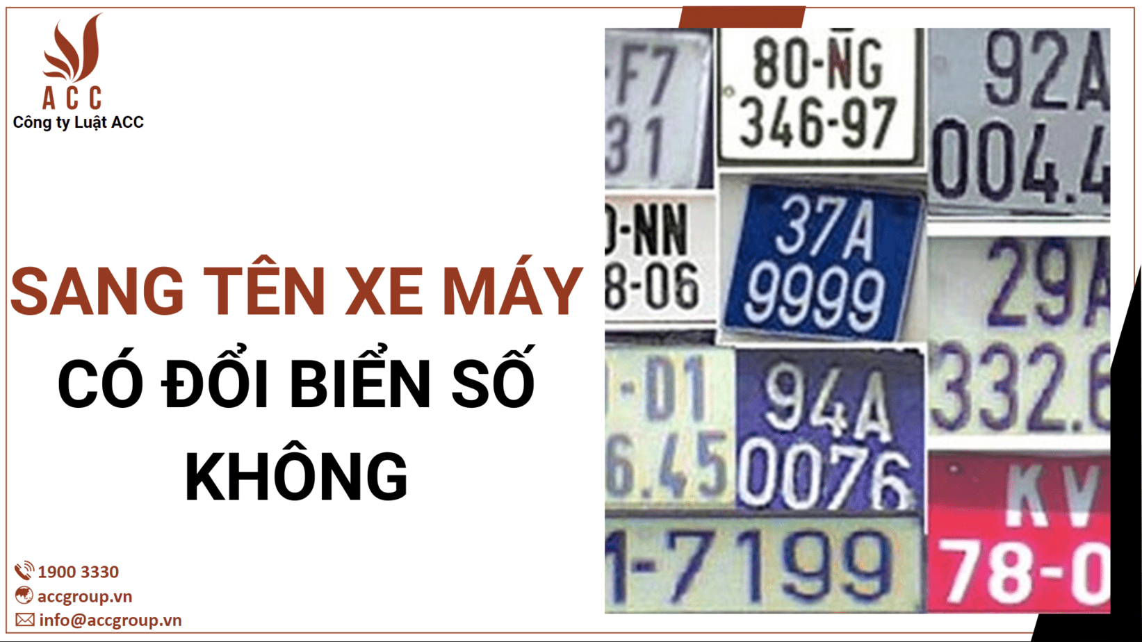sang tên xe máy có đổi biển số không
