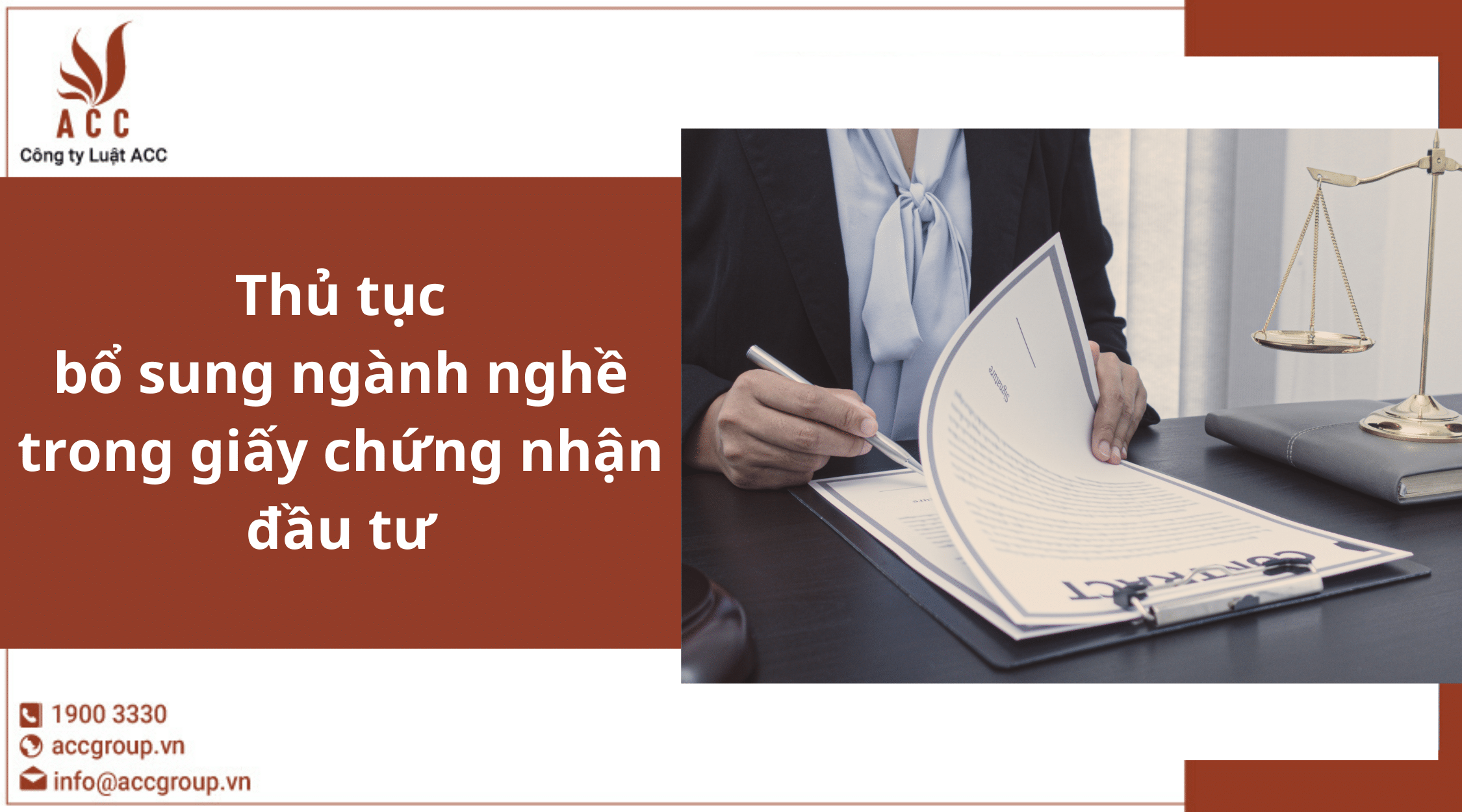 Thủ tục bổ sung ngành nghề trong giấy chứng nhận đầu tư