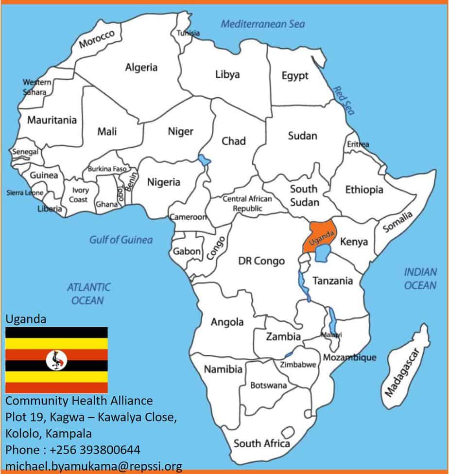Uganda-map