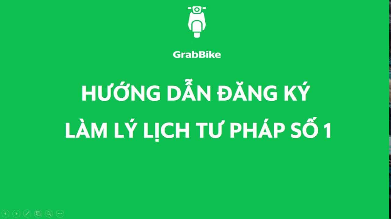 Lý lịch tư pháp đăng ký Grab