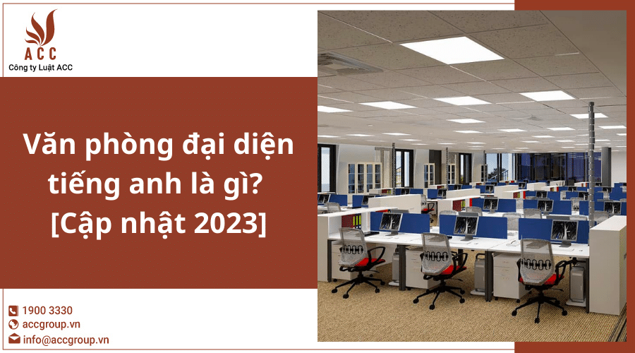 Van Phong Dai Dien Tieng Anh La Gi