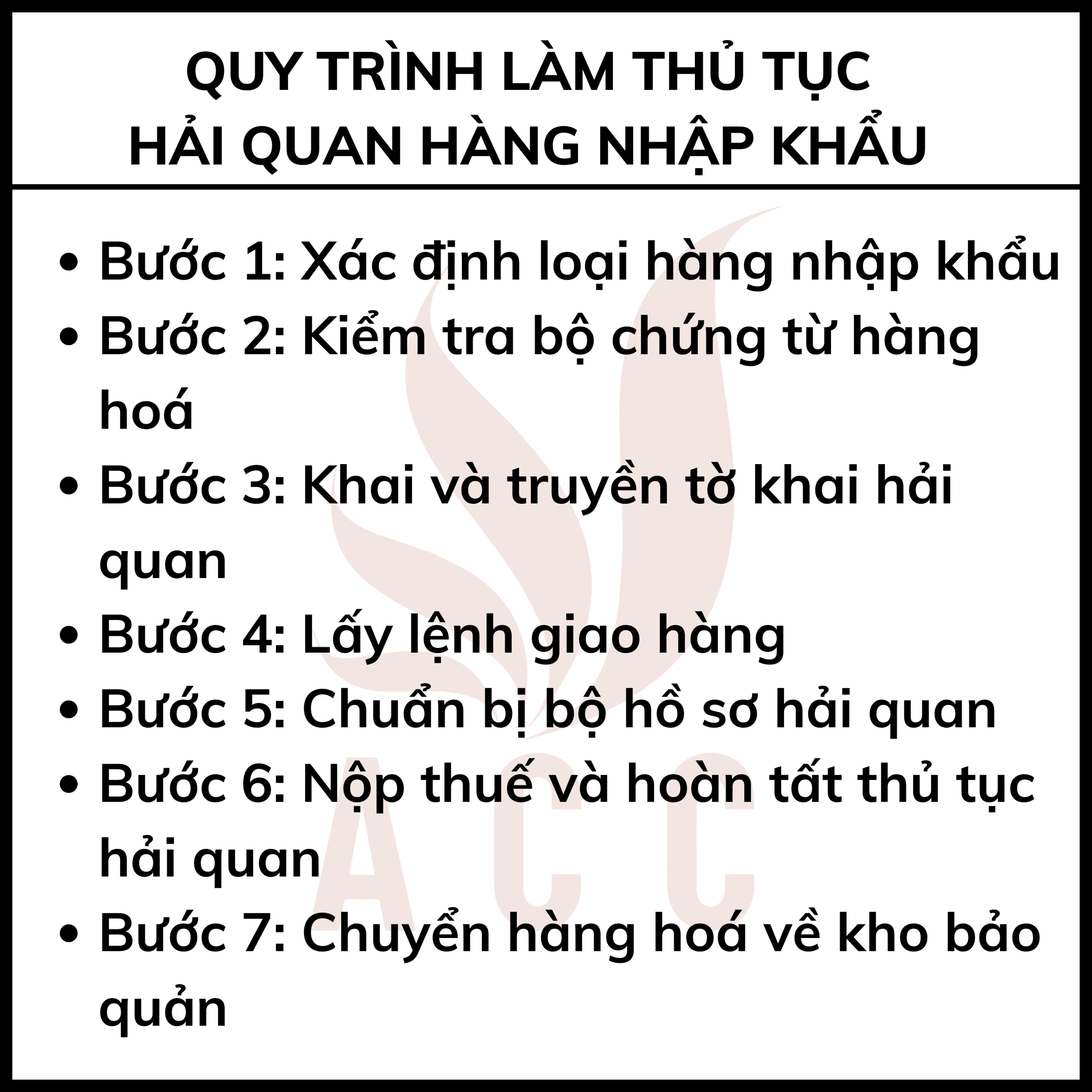 Quy Trình Làm Thủ Tục Hải Quan Hàng Nhập Khẩu