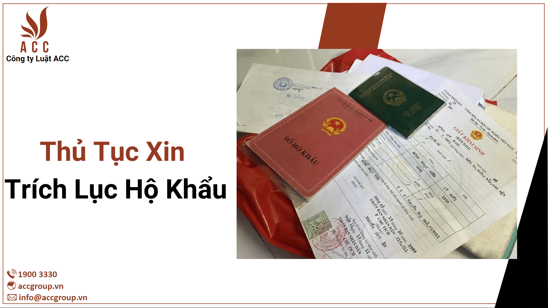 Thủ Tục Xin Trích Lục Hộ Khẩu