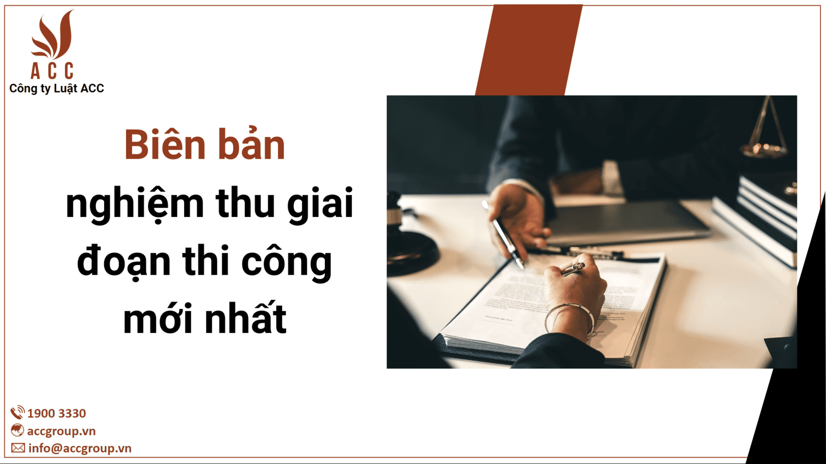 Biên bản nghiệm thu giai đoạn thi công mới nhất