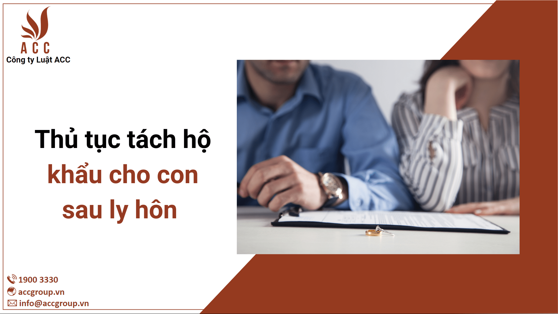 Thủ tục tách hộ khẩu cho con sau ly hôn 