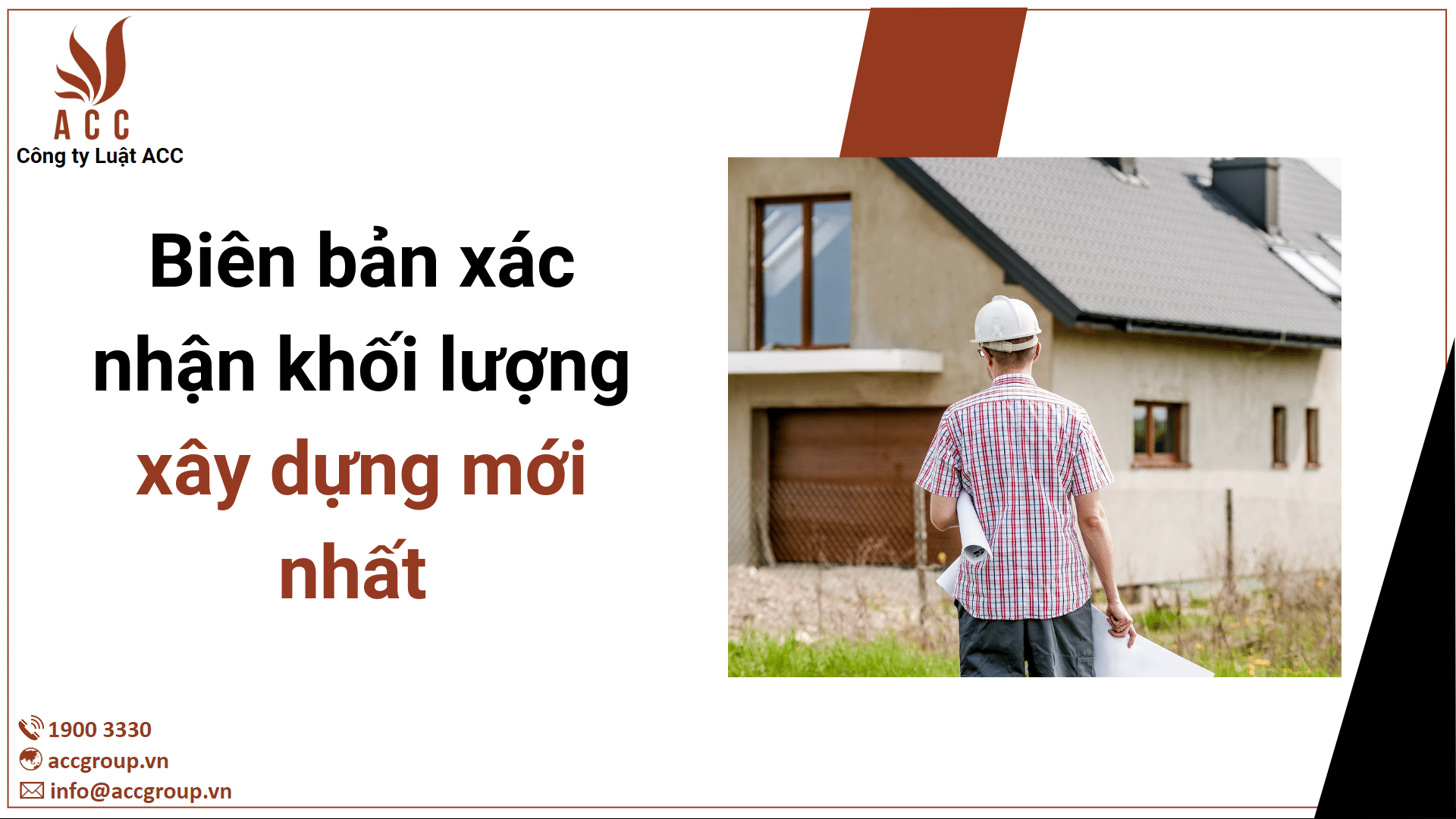 Biên bản xác nhận khối lượng xây dựng mới nhất