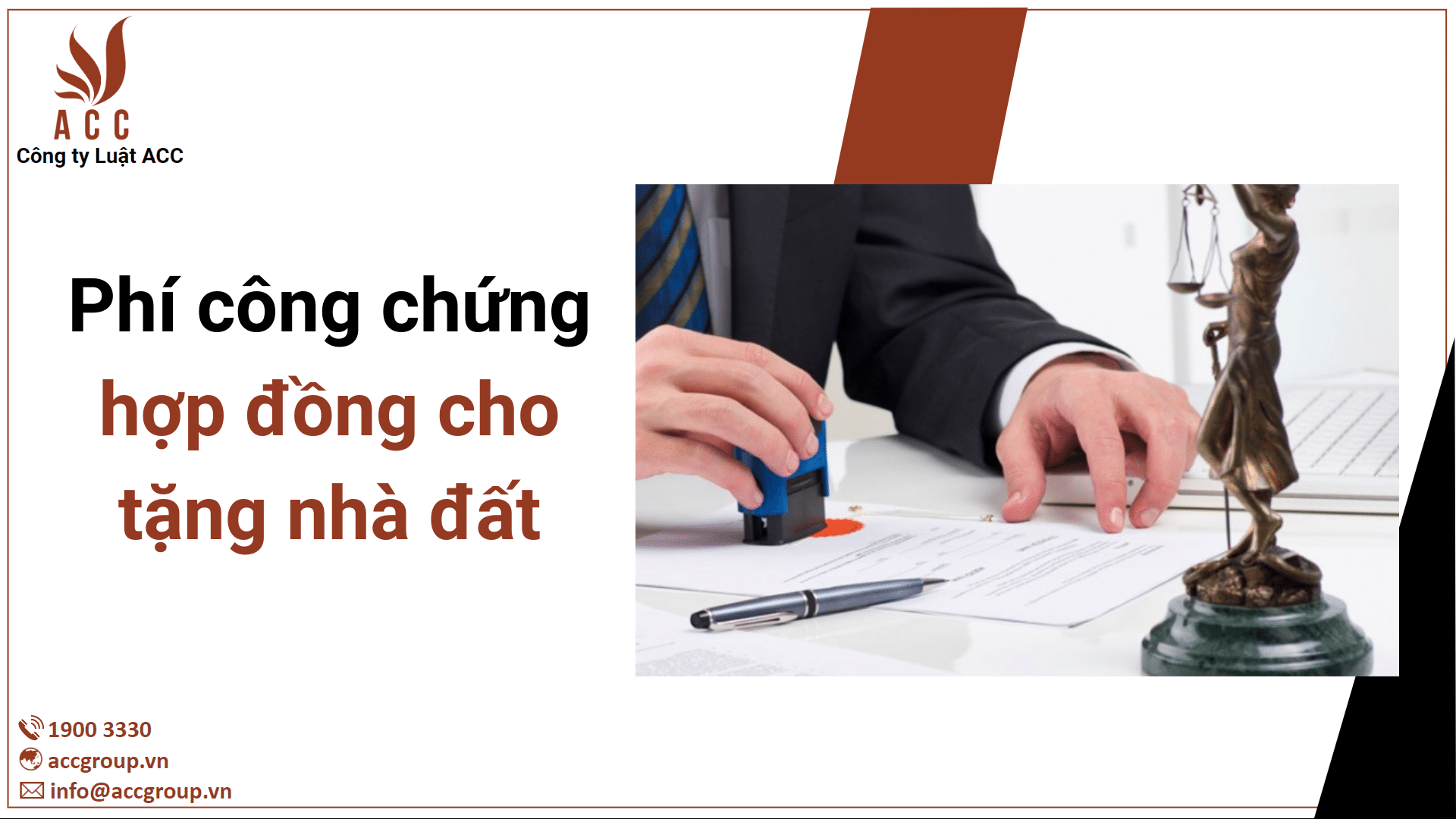 Phí công chứng hợp đồng cho tặng nhà đất