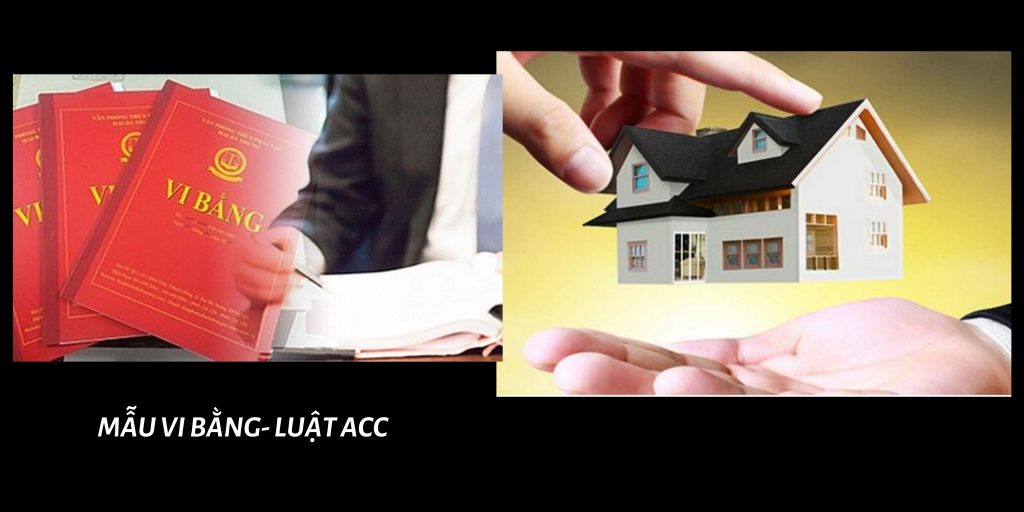 Mẫu vi bằng mua bán nhà