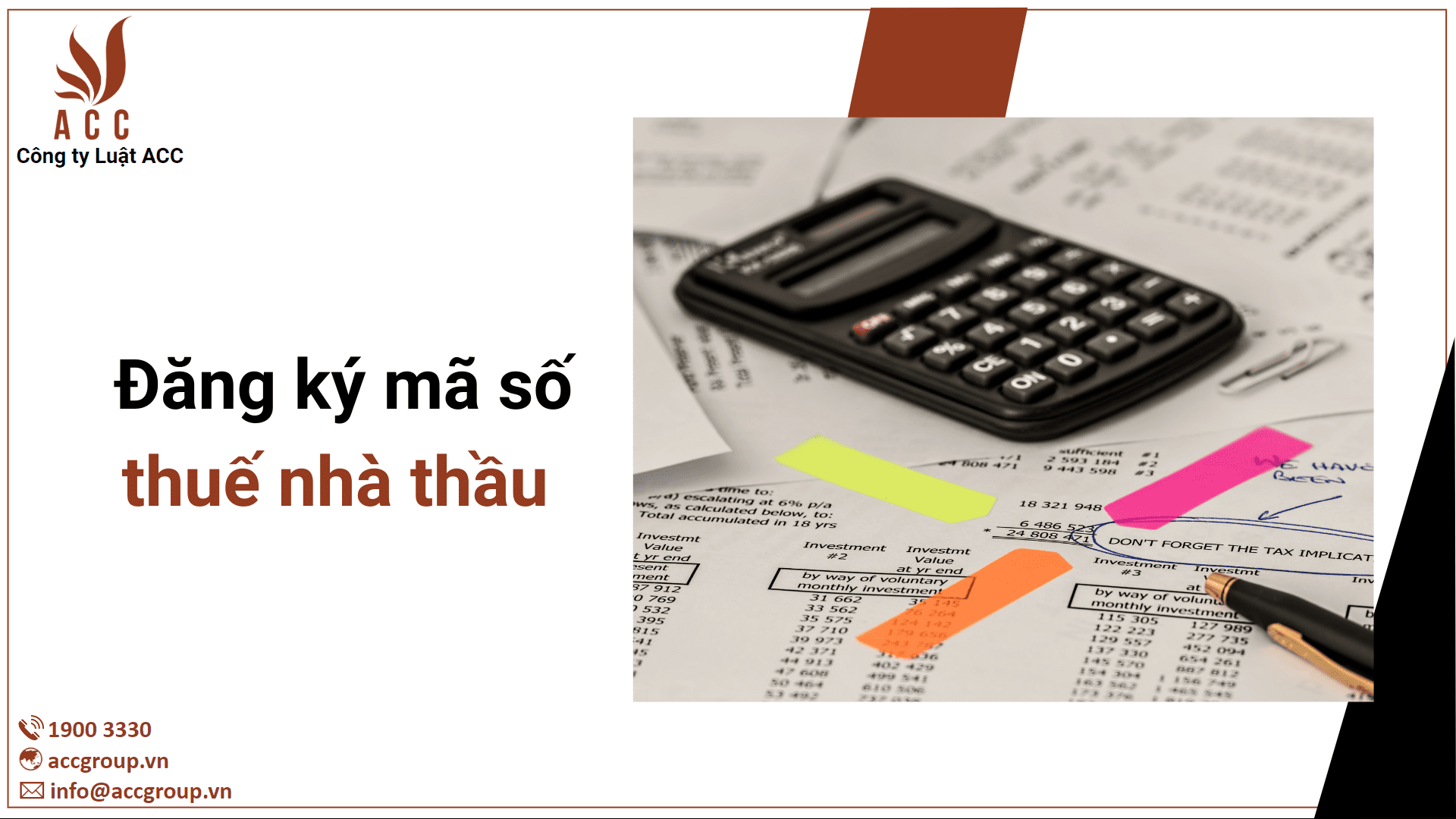 Đăng ký mã số thuế nhà thầu