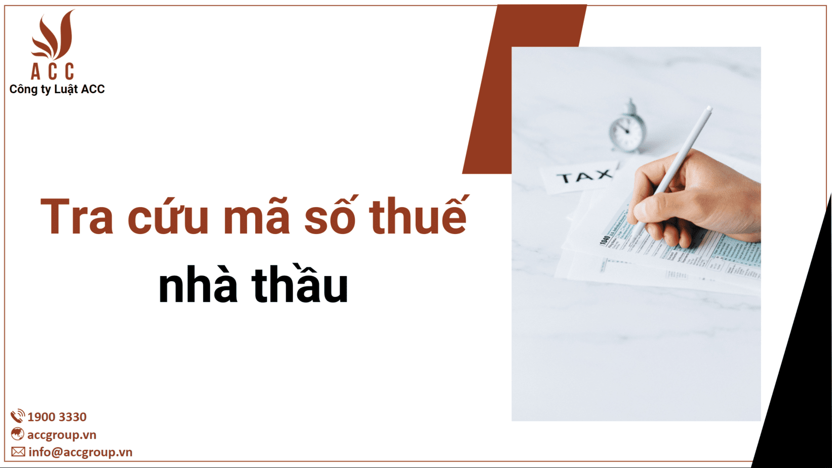 Tra cứu mã số thuế nhà thầu