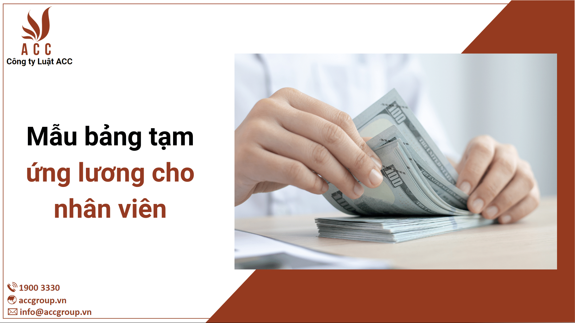 Mẫu bảng tạm ứng lương cho nhân viên