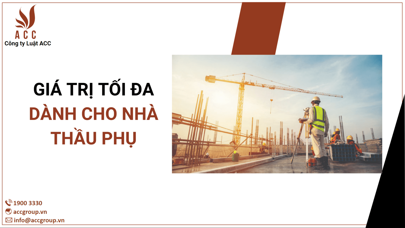 Giá trị tối đa dành cho Nhà thầu phụ