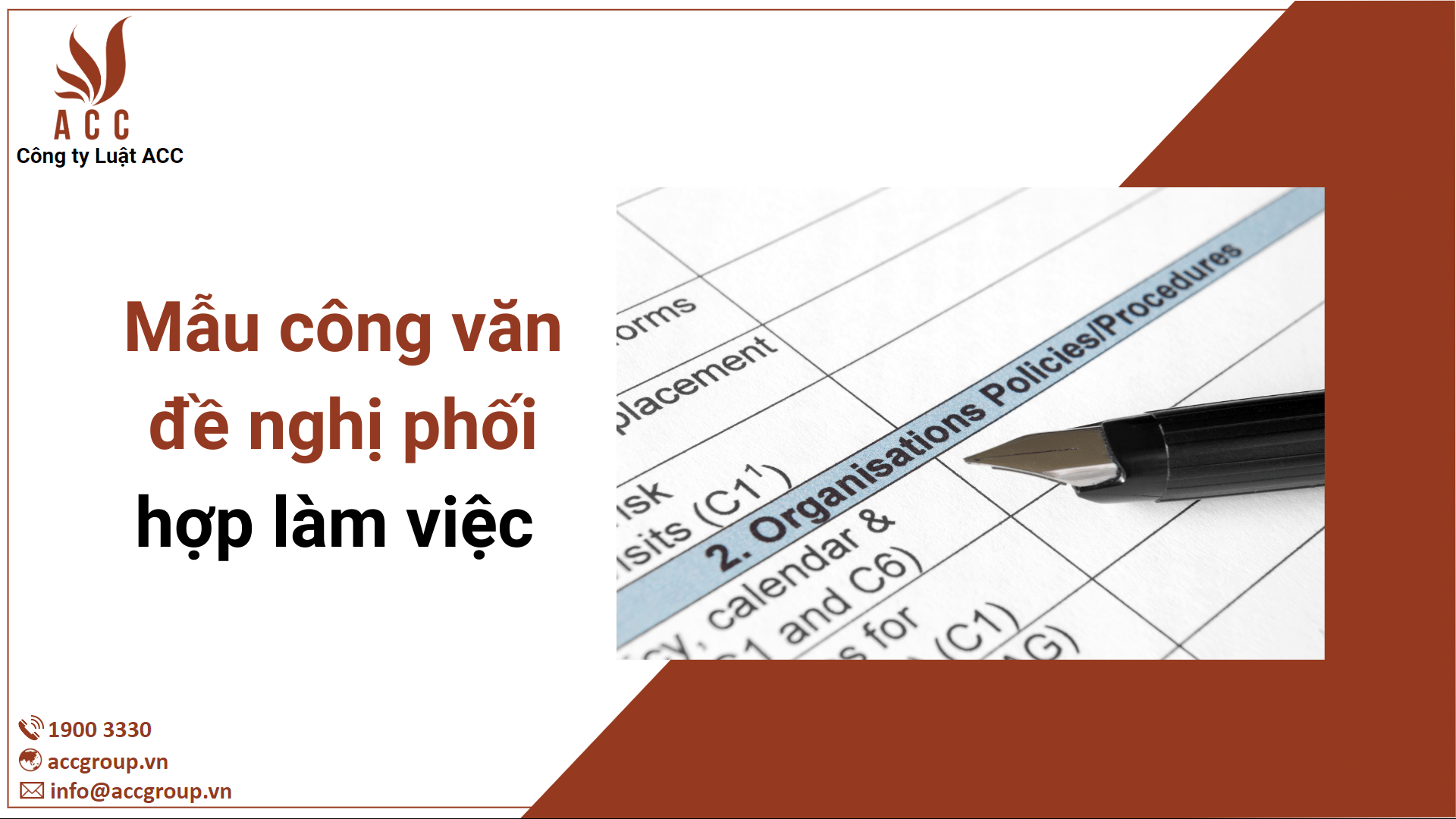 Mẫu công văn đề nghị phối hợp làm việc cập nhật