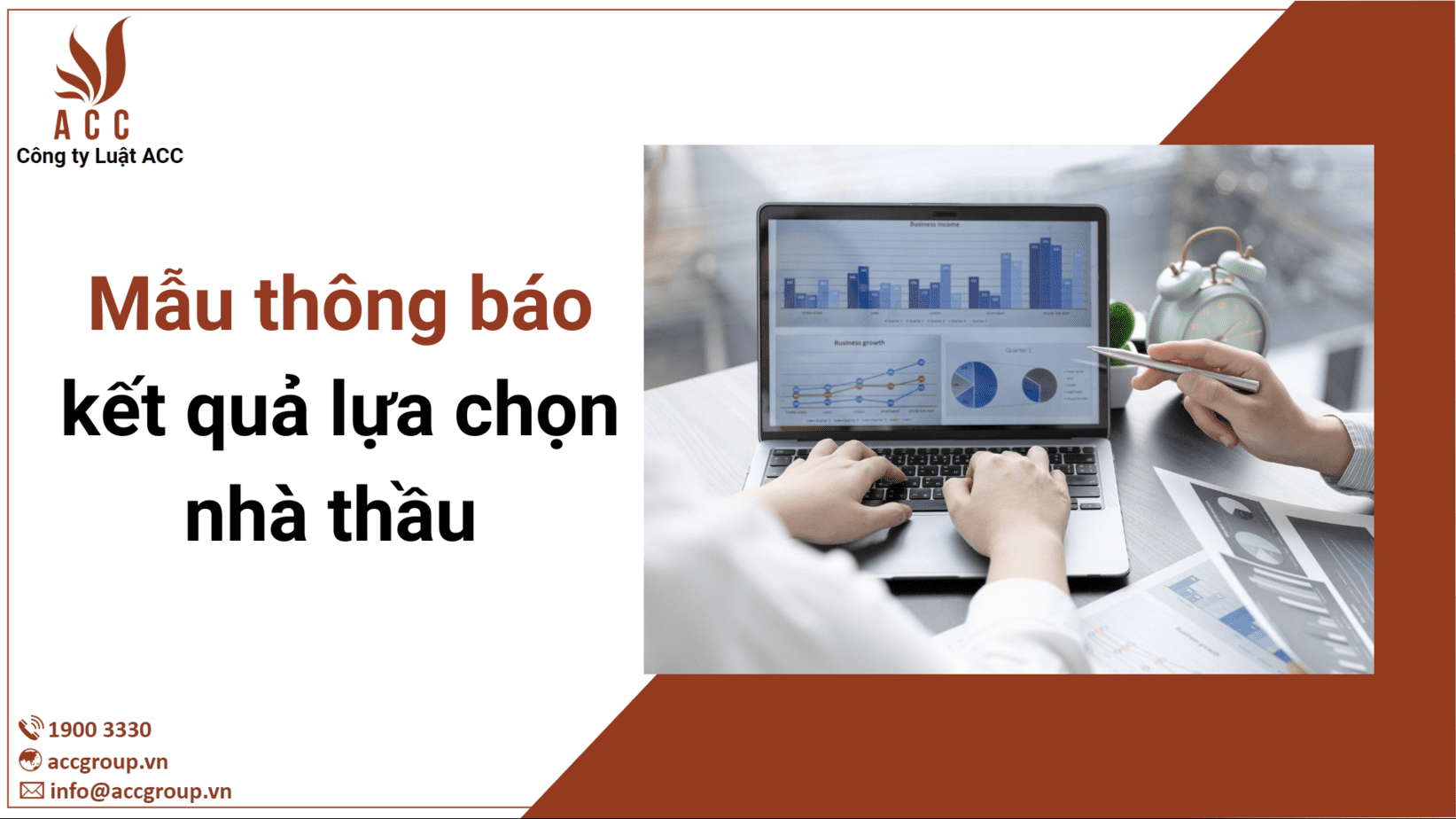 Mẫu thông báo kết quả lựa chọn nhà thầu 