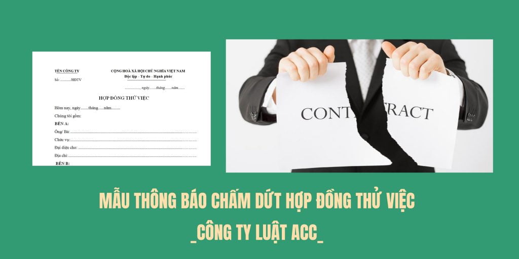 Mẫu thông báo chấm dứt hợp đồng thử việc
