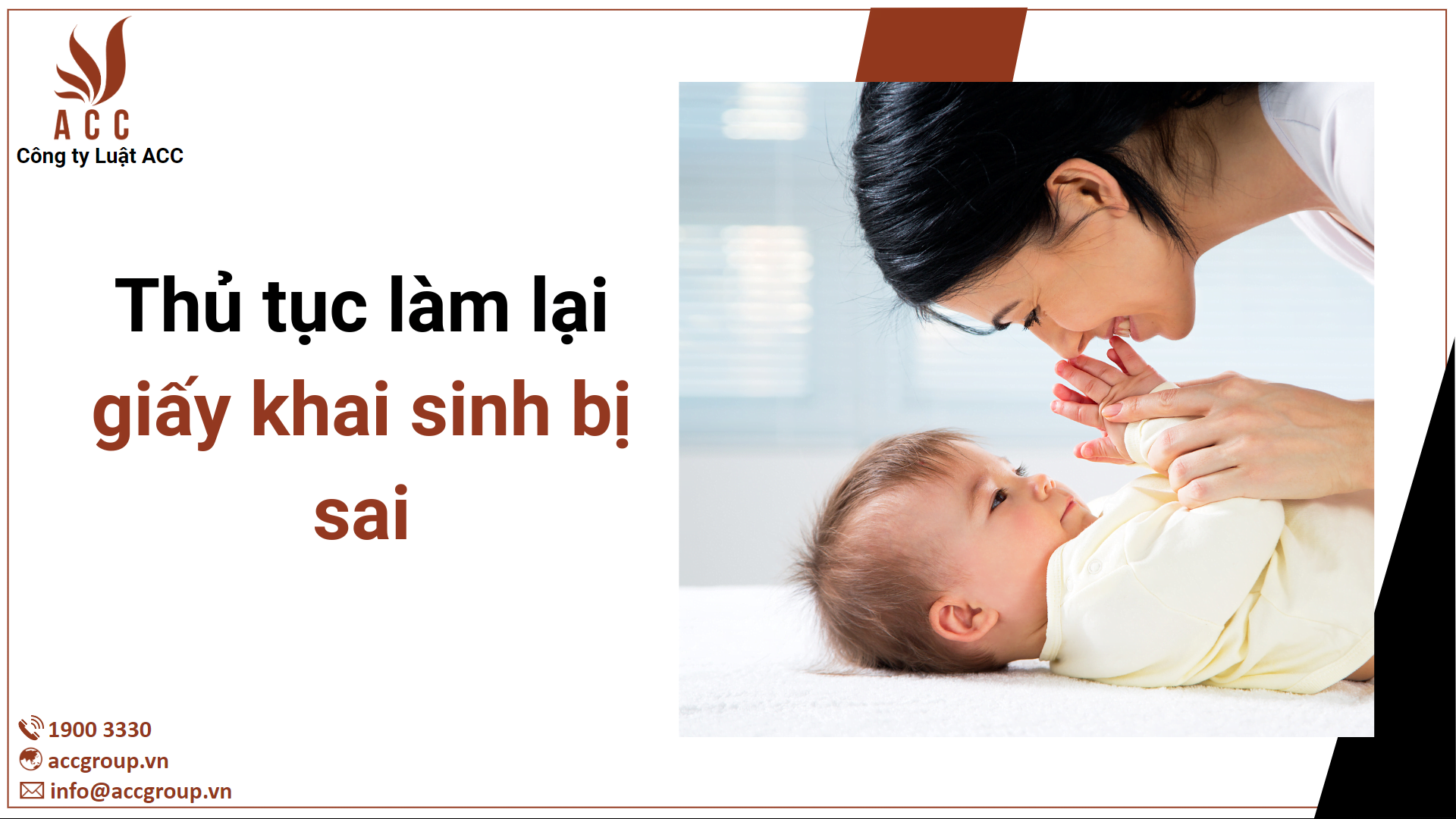 Thủ tục làm lại giấy khai sinh bị sai