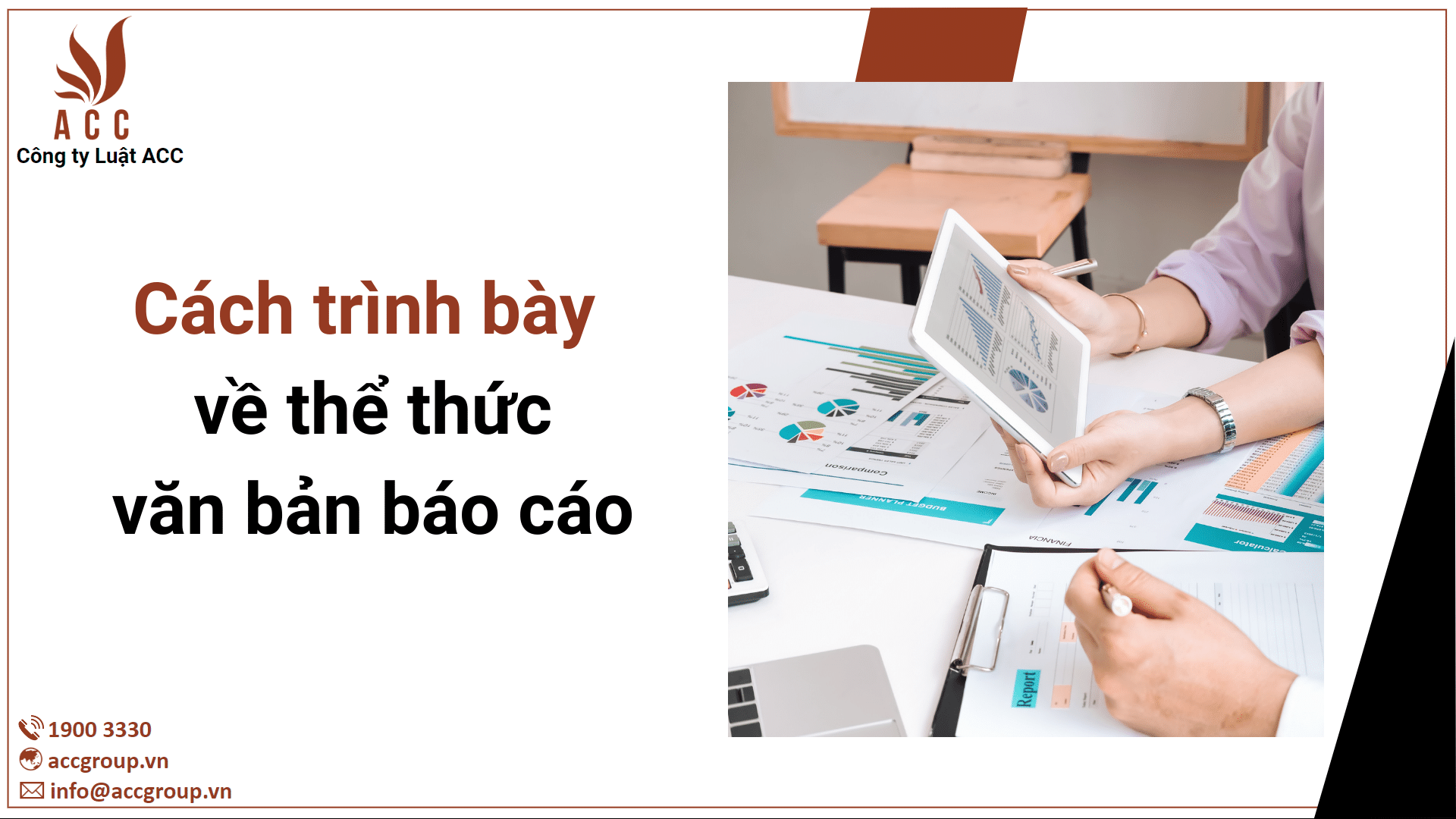 Cách trình bày về thể thức văn bản báo cáo