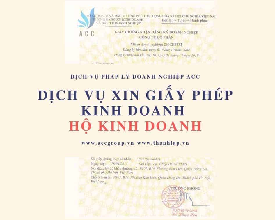 Dịch vụ đăng ký hộ kinh doanh tại thành phố Huế