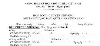 hop-dong-chuyen-nhuong-quyen-su-dung-dat-tieng-anh