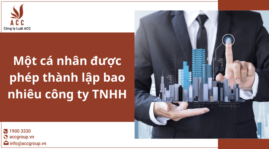 Mot Ca Nhan Duoc Phép Thanh Lap Bao Nhieu Cong Ty Tnhh