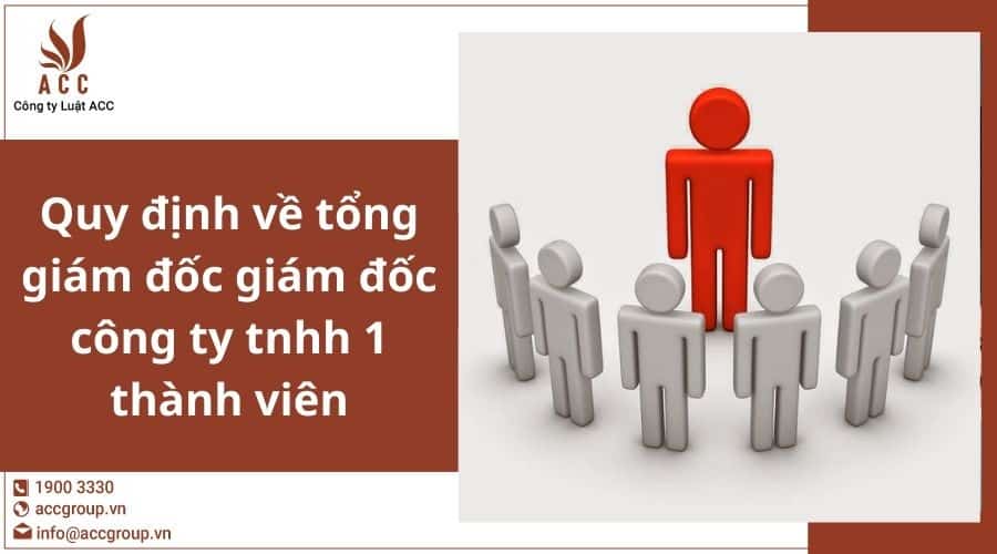 Quy Dinh Ve Giam Doc Tong Giam Doc Cong Ty Tnhh 1 Thanh Vien