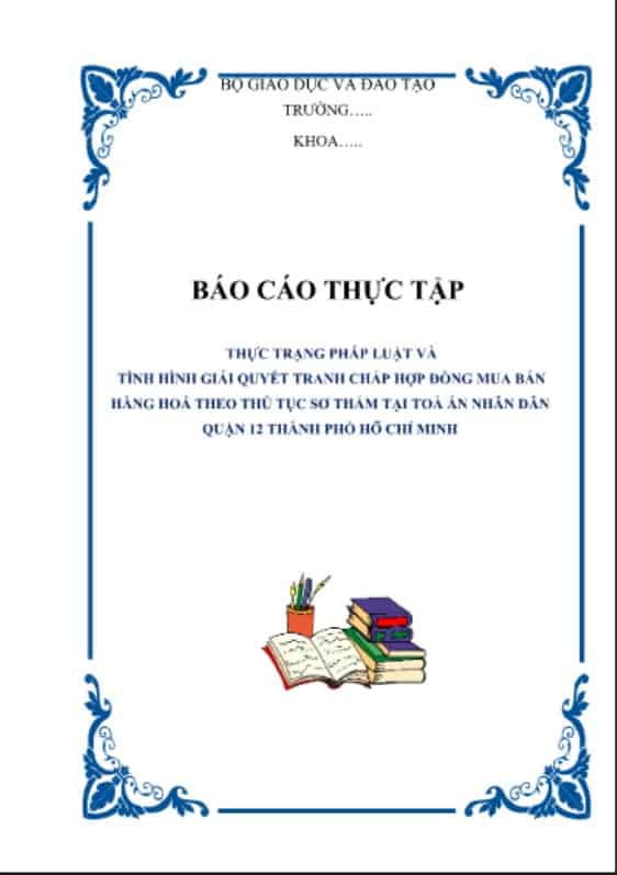 Báo cáo thực tập luật dân sự