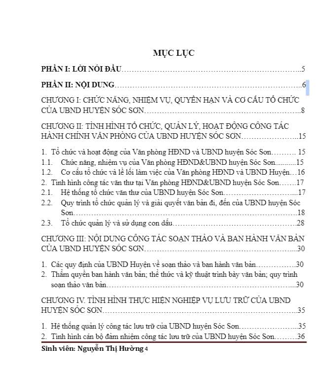 báo cáo thực tập luật hành chính