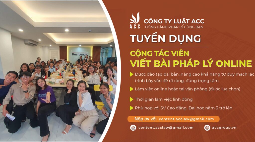 Tuyển cộng tác viên viết bài pháp lý