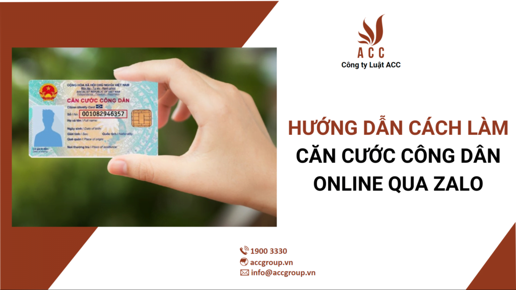 Hướng dẫn cách làm căn cước công dân online qua Zalo