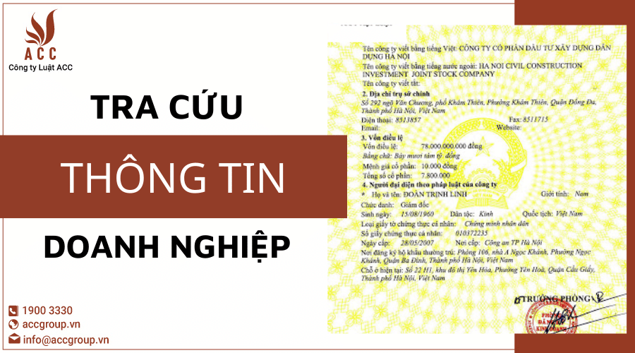 Tra Cứu Thông Tin Doanh Nghiệp Công Ty Luật Acc