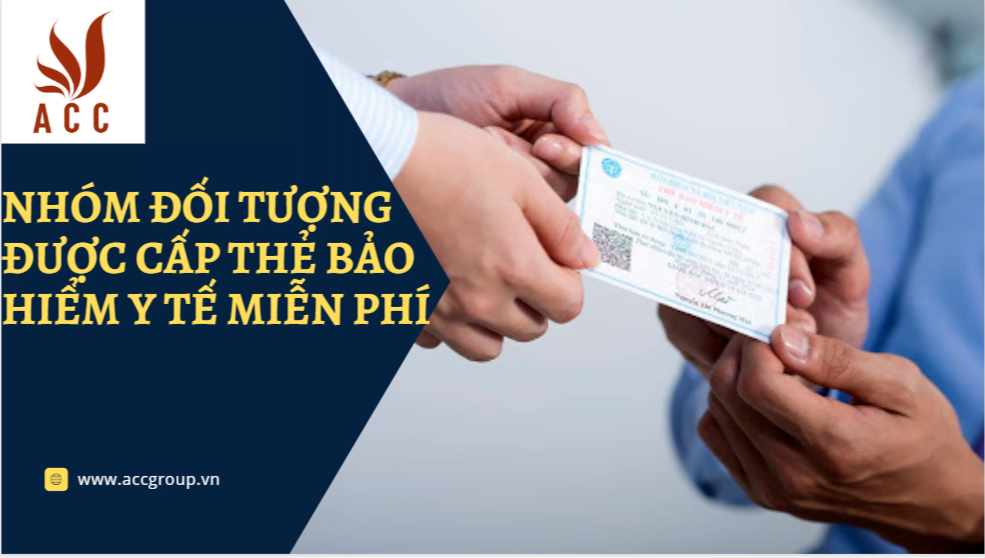 đối Tượng được Cấp Thẻ Bhyt Miễn Phí