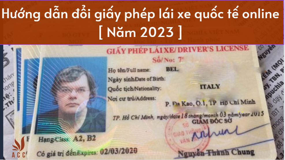 Hướng dẫn đổi giấy phép lái xe quốc tế online [ Năm 2023 ]