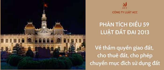 PhÂn TÍch ĐiỀu 59 LuẬt ĐẤt Đai 2013