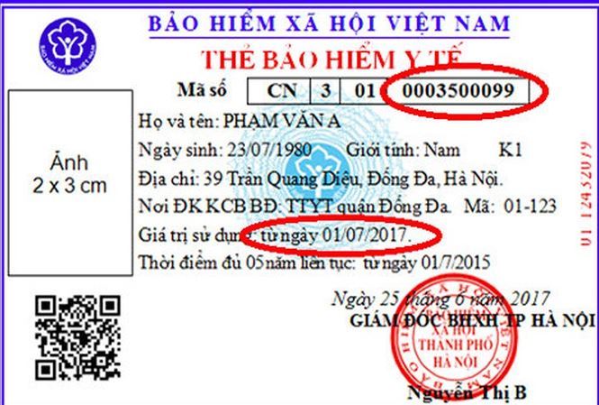 Thẻ Bhyt Cũ