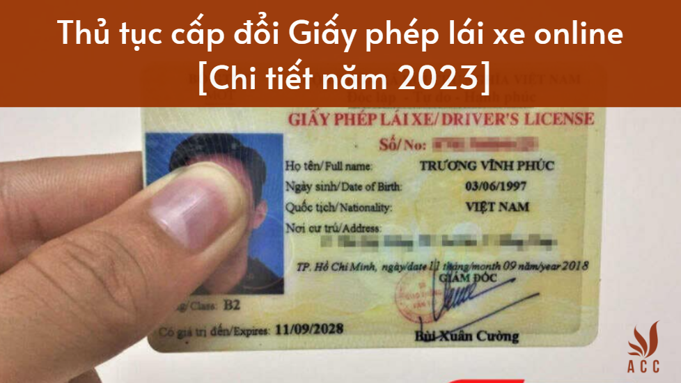 Thủ tục cấp đổi Giấy phép lái xe online [Chi tiết năm 2023]