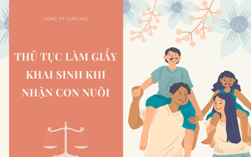 Thủ Tục Làm Giấy Khai Sinh Khi Nhận Con Nuôi