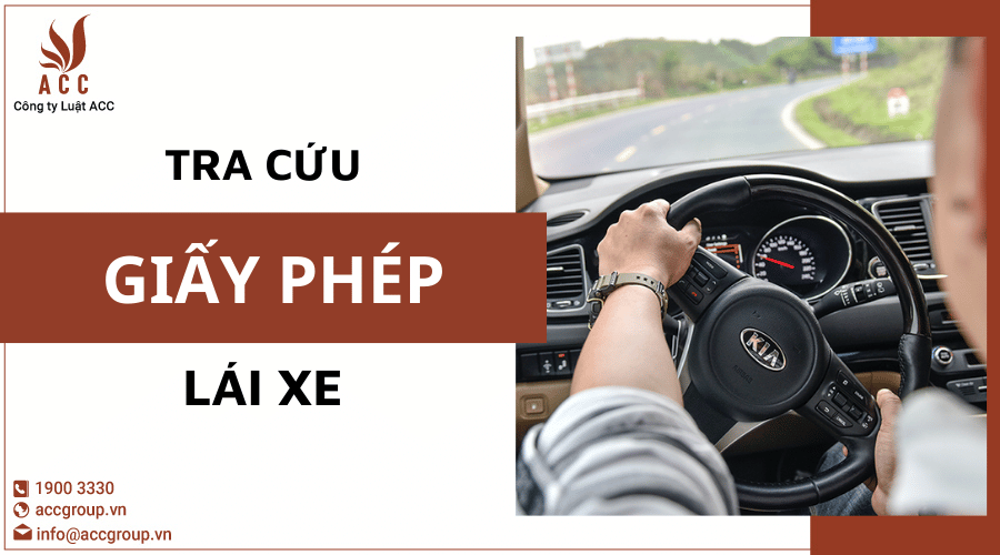 Tra Cứu Giấy Phép Lái Xe Công Ty Luật Acc