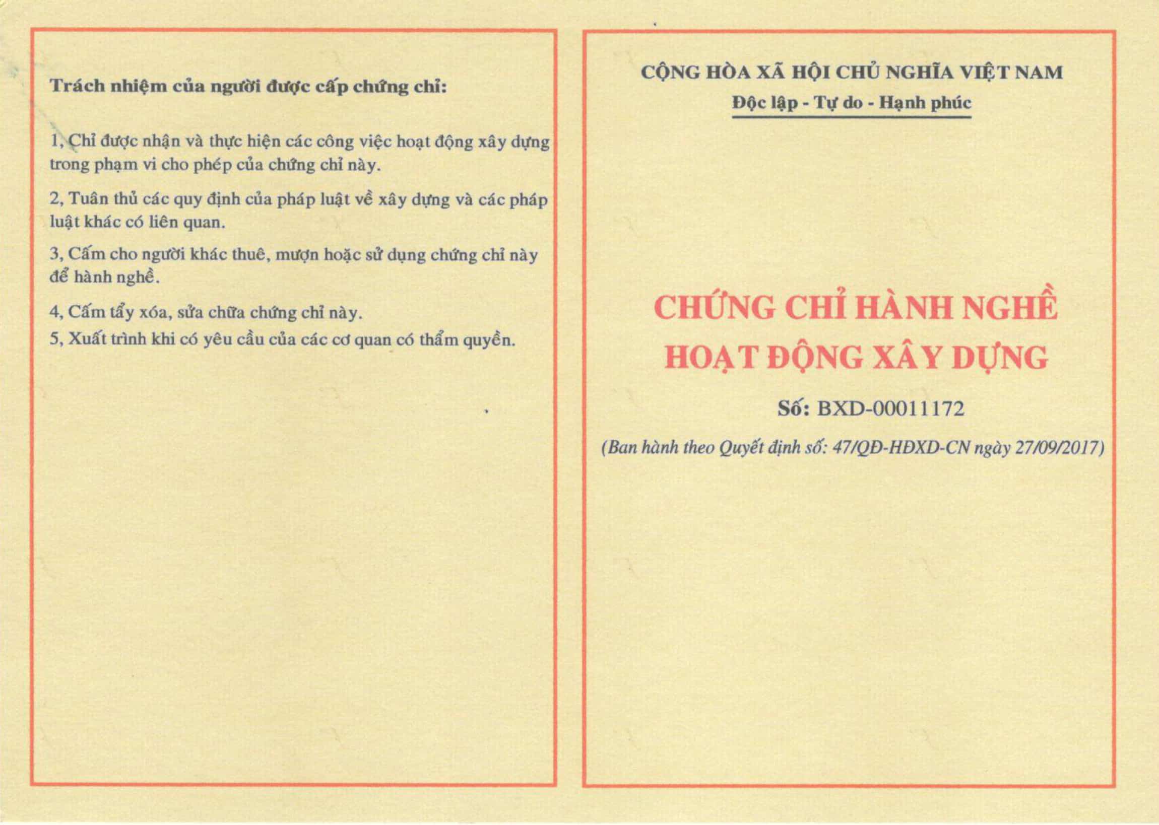Chứng Chỉ Hành Nghề Xây Dựng Có Bắt Buộc Không