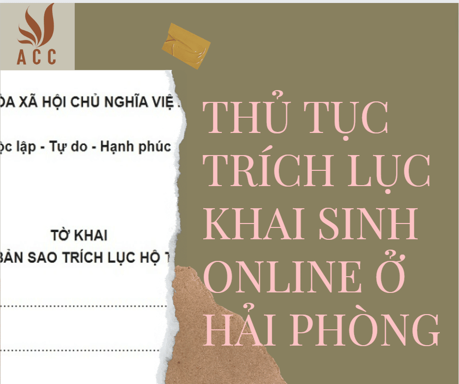 Thủ Tục Trích Lục Khai Sinh Online ở Hải Phòng