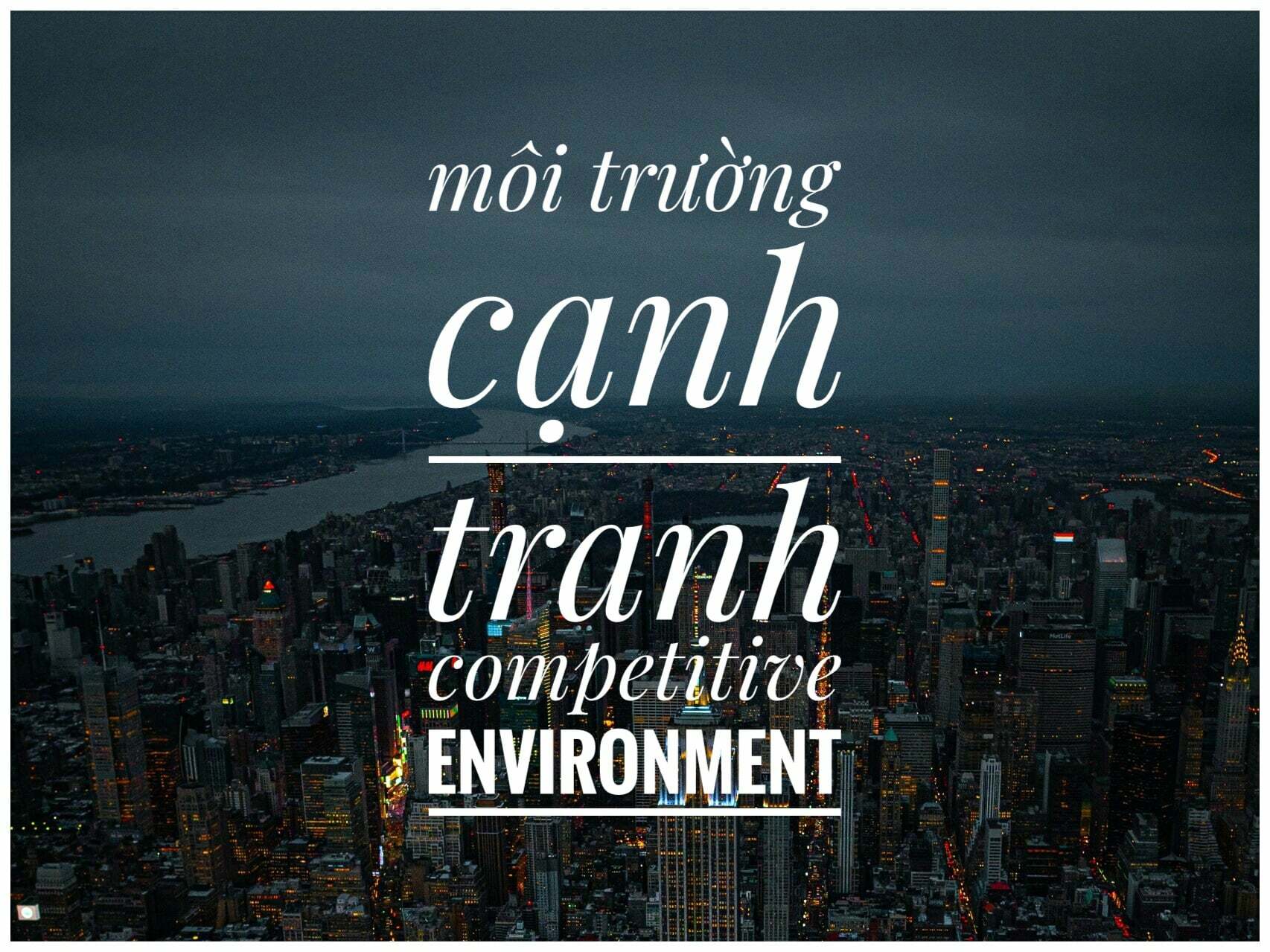 Môi Trường Cạnh Tranh Là Gì