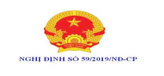 Nghị định 59 2019 NĐcp