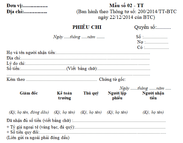 Mau Phieu Chi Theo Thong Tu 200