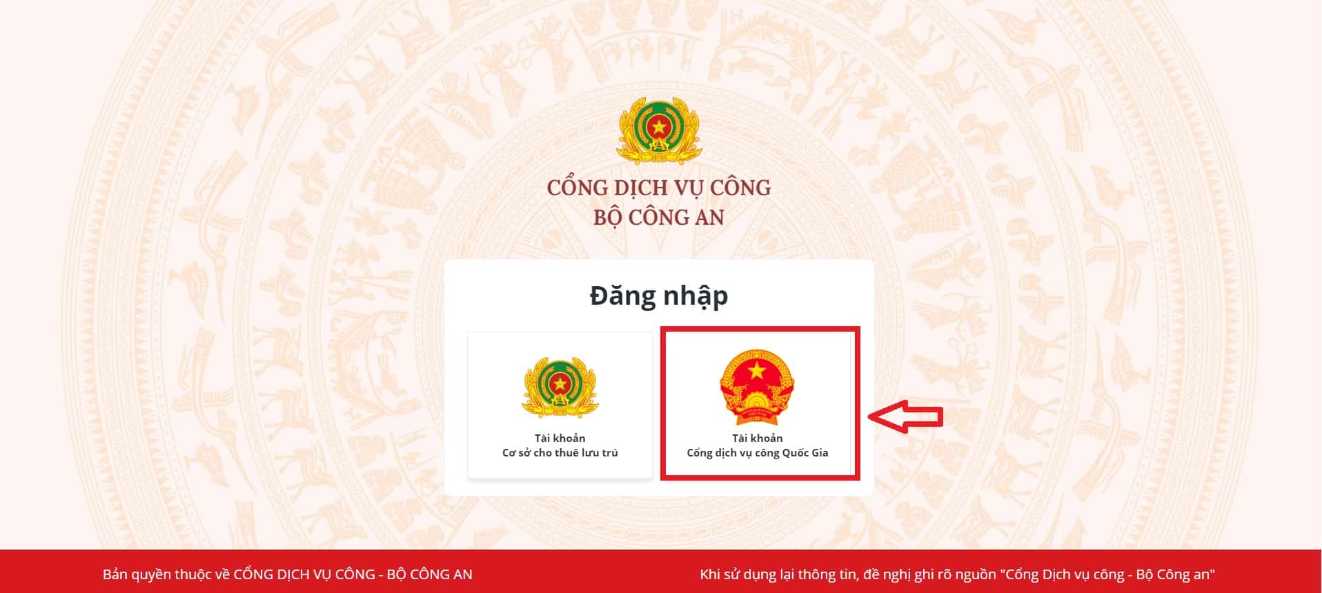 Đăng ký tài khoản Cổng dịch vụ công Quốc gia