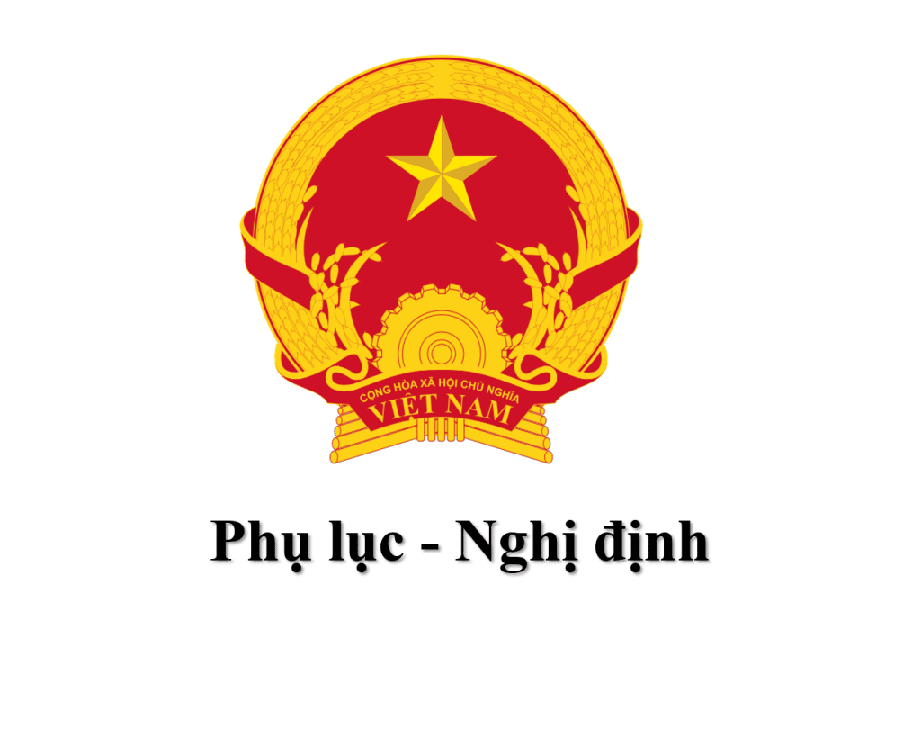 Phụ lục III-Nghị định 08/2022/NĐ-CP hướng dẫn Luật Bảo vệ môi trường