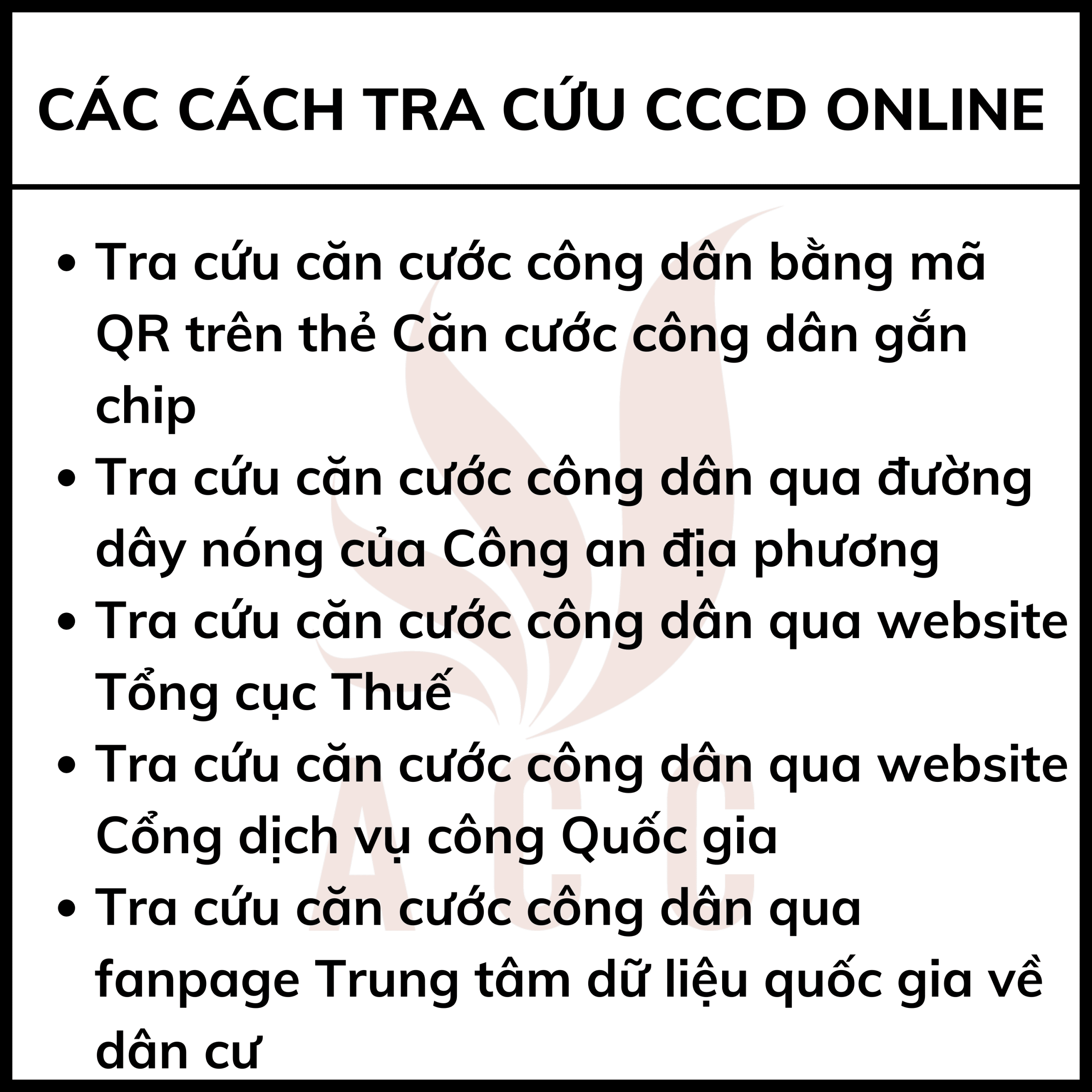 Các Cách Tra Cứu Căn Cước Công Dân Online